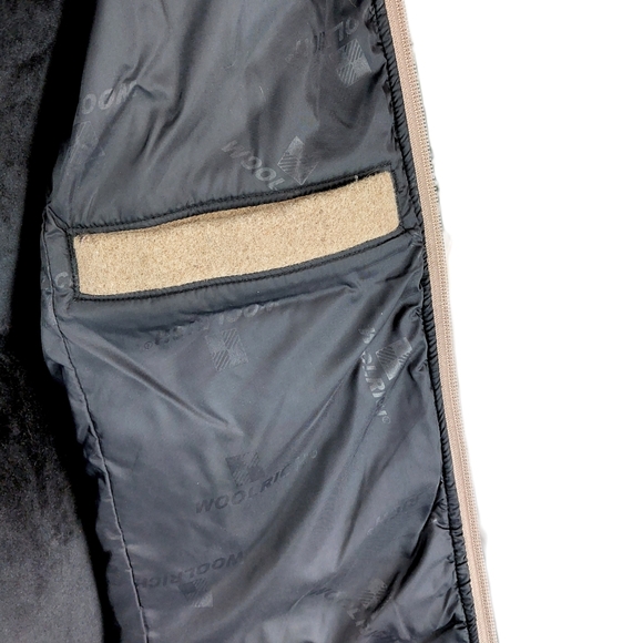 Vtg Woolrich Womens Wool Hazelnut/Heather Cozy Warm Insulated Zip Jacket Sz L - Picture 8 of 9